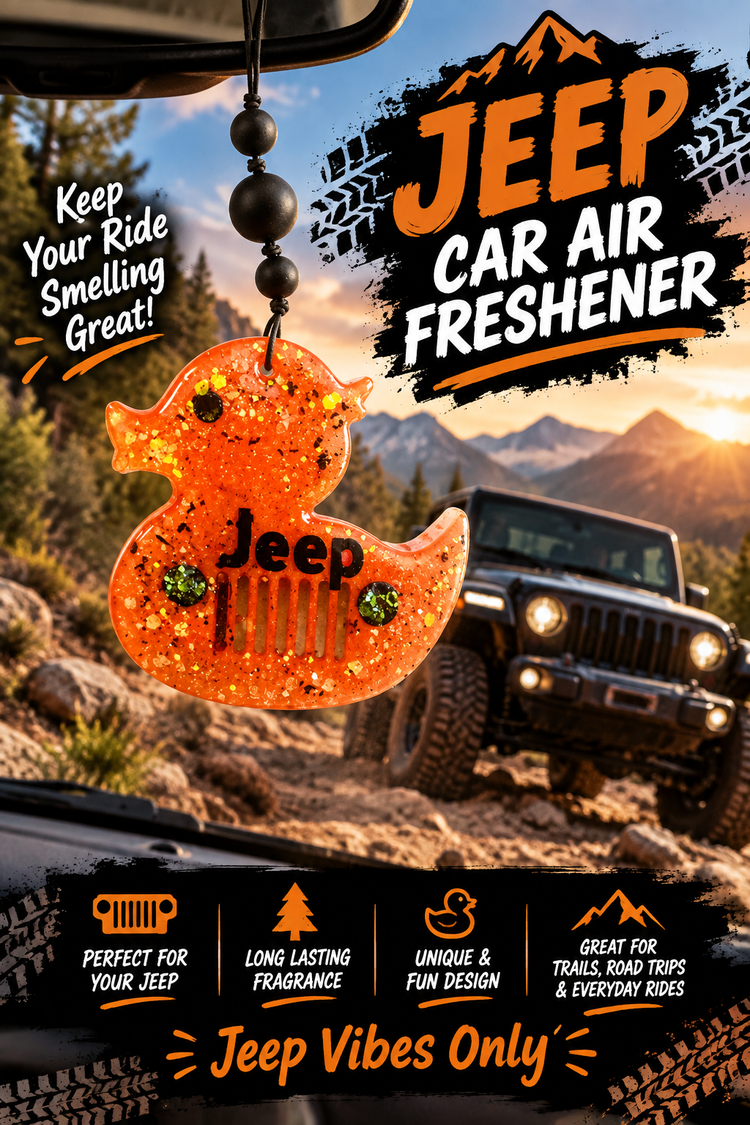 🚙🧡 Jeep-Inspired Car Air Freshener 🧡🚙