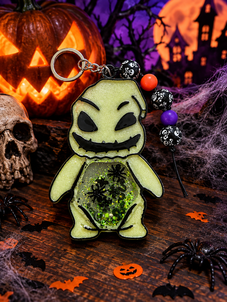 🎃 Spooky Halloween Shaker Keychain 👻